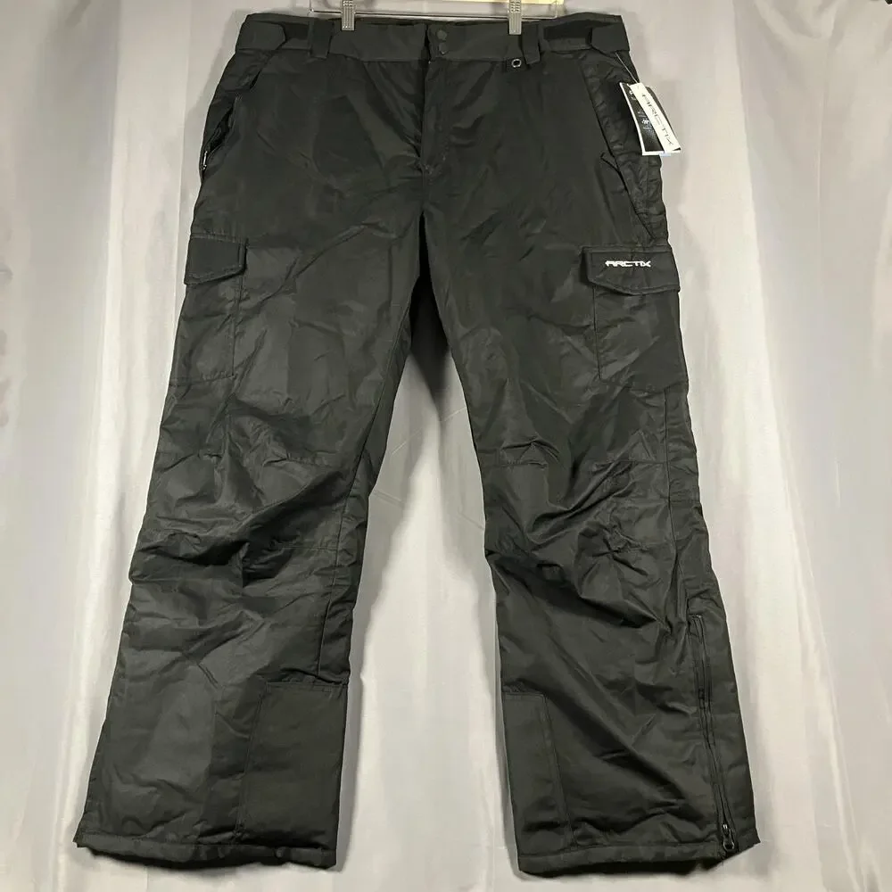 Arctix Snow Cargo Pants Mens XL Black Insulated Water Resistant Ski‎ 1960